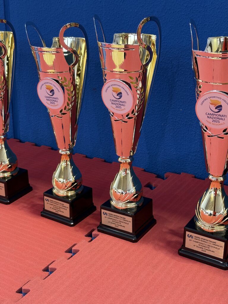 Coppe di premiazione ai regionali CSI