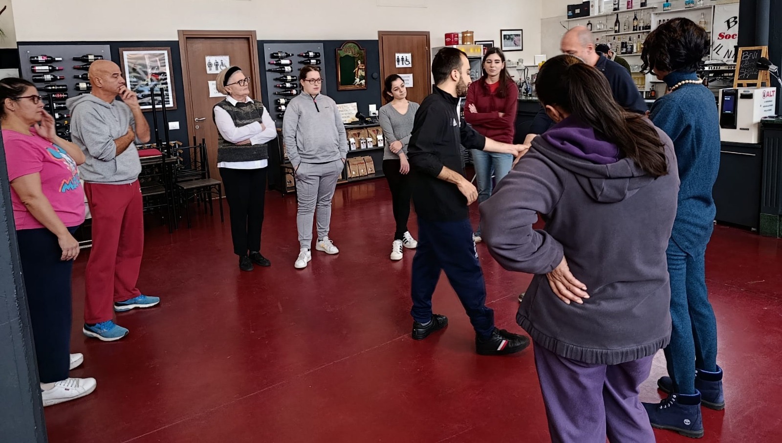 Un momento dell'incontro di difesa personale del 23 Novembre 2025 a Pavia